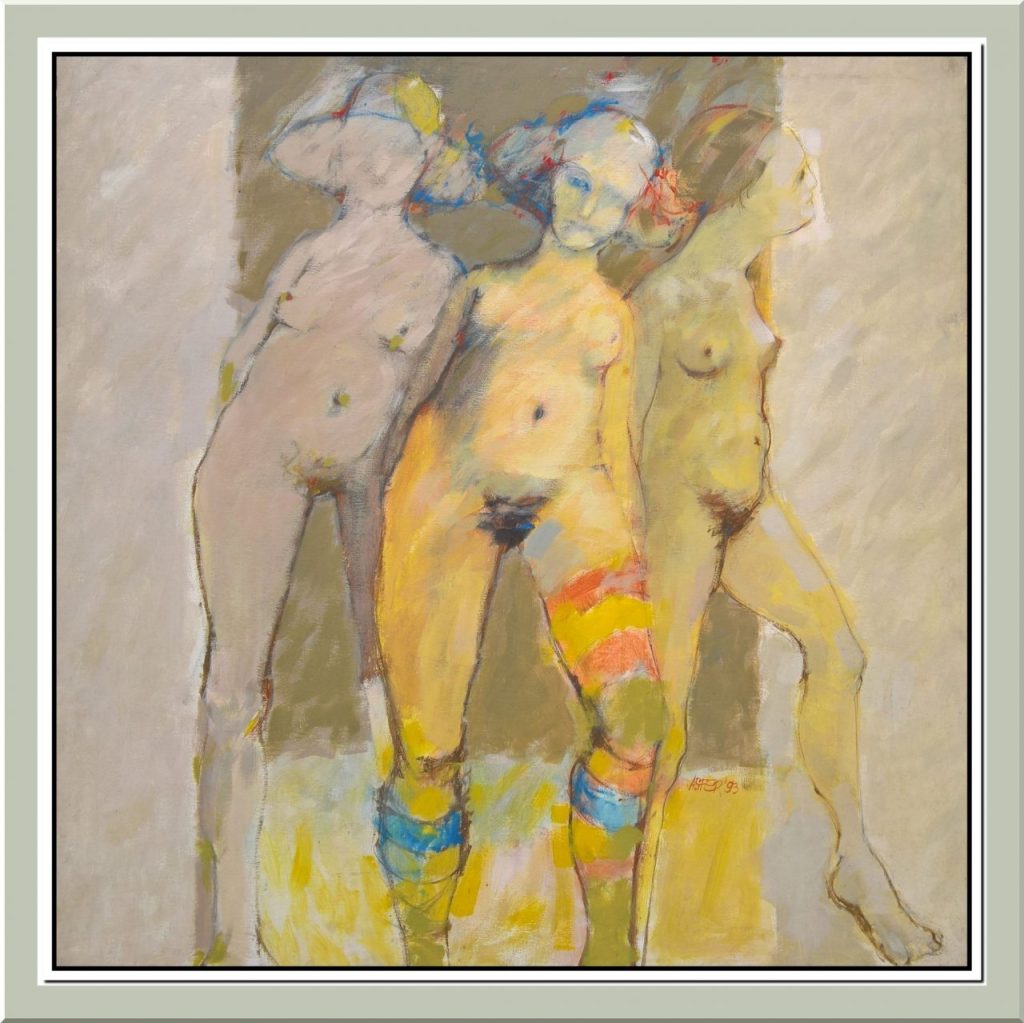 Las 3 gracias - óleo - 1993